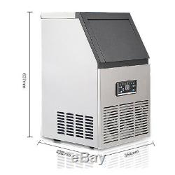 Commercial 110Lbs Undercounter Ice Maker Machine Stainless Steel Air Cooled Cube