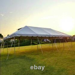 Commercial 20x40' Frame Tent White Vinyl Weekender West Coast Event Party Canopy