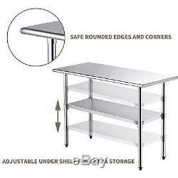 Commercial 24 x 36 Stainless Steel Food Prep Work Table Kitchen Restaurant NSF