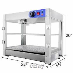 Commercial 24x19x15 inch Pizza Pastry Food Warmer Countertop Display Case