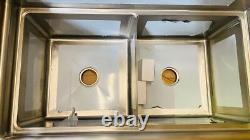 Commercial 2-Compartment Sink for Garage / Restaurant / Kitchen Stainless Steel