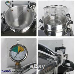 Commercial 3000W Electric 15L Pressure Deep Fryer Food Chips Potato Chicken Oven