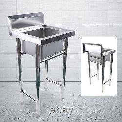 Commercial 304 Stainless Steel Compartment Sink Durable For Restaurant Kitchen