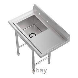 Commercial 304 Stainless Steel Sink for Restaurant 3 Compartment Laundry Sink