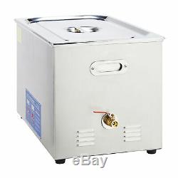 Commercial 30L Stainless Steel Heated Ultrasonic Cleaner with Digital Timer