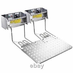 Commercial 5000W 20L Electric Countertop Deep Fryer Stainless Steel Single