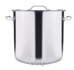 Commercial 84 QT. Crawfish Boiling Pot Stainless Steel Stock Pot Deep Fryer Kit