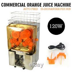 Commercial Auto Feed Orange Juicer Squeezer Stainless Steel Orange Juice Machine