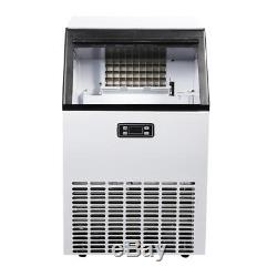 Commercial Built-In Electric Ice Maker Cube Freestanding Machine Stainless Steel