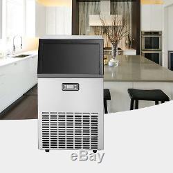 Commercial Built-in Ice Maker Stainless Steel Restaurant Ice Cube Machine