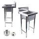 Commercial Compartment Sink For Garage/ Restaurant/kitchen Stainless Steel Sale