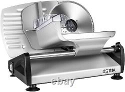 Commercial Deli Meat Slicer Industrial Kitchen Removable 7.5'' Stainless Steel