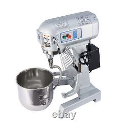 Commercial Dough Food Mixer 3 Speed 10 Quart Stainless Steel Pizza Bakery 600W