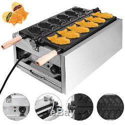 Commercial Electric 6Pcs Fish Waffle Taiyaki Maker Nonstick 3000W Japanese