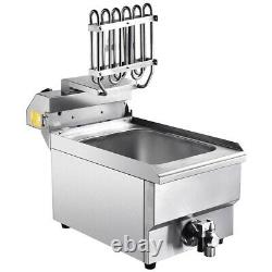 Commercial Electric Fryers 1500W Countertop Restaurant Equipment Timer Drain