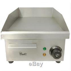 Commercial Electric Griddle Hotplate Burger Bacon Egg Fryer Grill, 380mm x 280mm