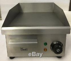 Commercial Electric Griddle Hotplate Burger Bacon Egg Fryer Grill, 380mm x 280mm