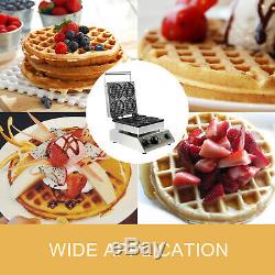 Commercial Electric Mini Round Waffle Maker Baker 50300 With Timer Wire Jacket