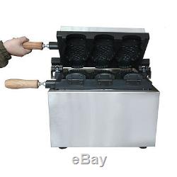 Commercial Electric Nonstick Fish Waffle Ice Cream Taiyaki Maker Waffle Baker