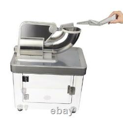 Commercial Electric Snow Cone Machine Stainless Steel Ice Crusher 660lbs 2 Blade
