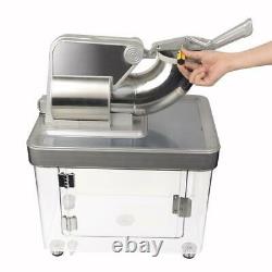 Commercial Electric Snow Cone Machine Stainless Steel Ice Crusher 660lbs 2 Blade