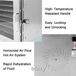 Commercial Food Dehydrator Machine 600W 110V 8 Stainless Steel TraysAdjustabl