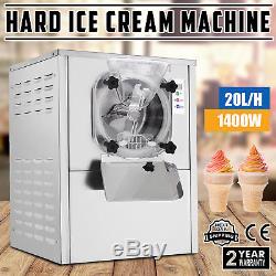 Commercial Frozen Hard Ice Cream Machine Maker 20L/H Stainless Steel 1 Flavor