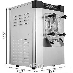 Commercial Frozen Hard Ice Cream Machine Maker 20 L/H Yogurt Ice Cream Maker