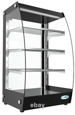 Commercial Glass Bakery Display case 4 Tier Self Service Pastry Case with LED