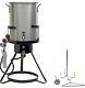 Commercial Grade Turkey Deep Fryer Large Pot Steamer Outdoor Gas Propane Cooker