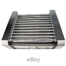 Commercial Hot Dog Machine 11 Roller and 30 Hotdog Grill Cooker with Bun Warmer