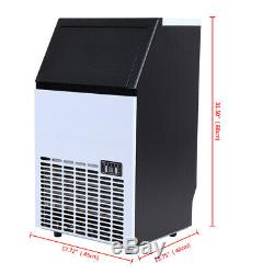 Commercial Ice Cube Maker Machine Auto Built-in Cube Stainless Steel Ice Maker