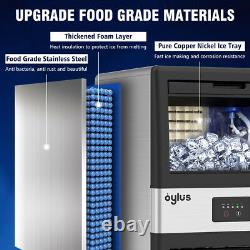 Commercial Ice Machine Stainless Steel Built-In Ice Cube Machine Undercounter