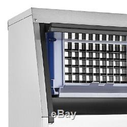 Commercial Ice Maker Ice Cube Machine Stainless Steel Restaurant 45-60kg US