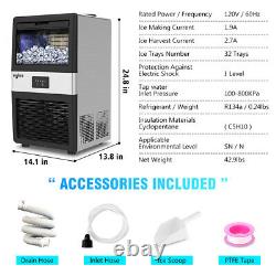 Commercial Ice Maker Machine Stainless Steel Ice Cube Machine Undercounter
