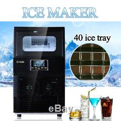 Commercial Ice Maker Stainless Steel Built-In Undercounter Freestand 88lb/24hr