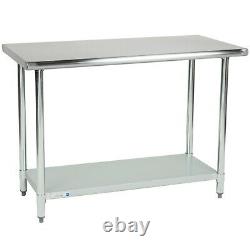Commercial Kitchen 24 x 48 Stainless Steel Work Food Prep Table NSF Counter