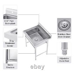 Commercial Kitchen Sink Free Standing Stainless Steel Catering Washing Food Prep