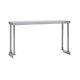 Commercial Kitchen Stainless Steel Single Overshelf For Work Tables 12x48