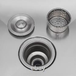 Commercial Kitchen Stainless Steel Sinks Splash-proof Triple Bowl Wash Basin