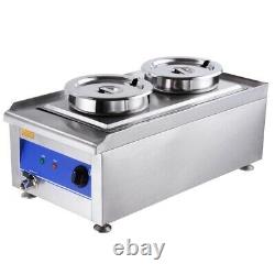 Commercial Kitchen Stainless Steel Soup Chili Food Warmer Restaurants Electric