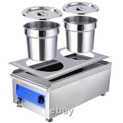 Commercial Kitchen Stainless Steel Soup Chili Food Warmer Restaurants Electric