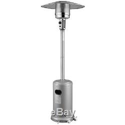 Commercial LP Gas Outdoor Patio Garden Heater Propane Stainless Steel Silver