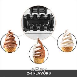 Commercial Mix Flavor Ice Cream Machine LED Screen Ice Cones Maker Easy to Clean