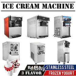 Commercial Mix Flavor Soft / Hard Ice Cream Machine Maker Ice Cream Cone 110V