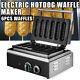 Commercial Nonstick Electric 6pcs Waffle Maker Hot Dog Machine Stick Baker Usa