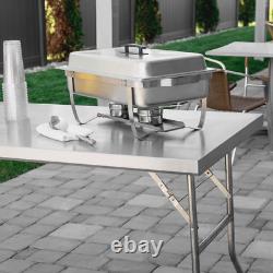 Commercial Outdoor Open Kitchen Stainless Steel NSF Folding Work Table 30 x 60