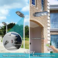 Commercial Outdoor Solar Power LED Street Light IP65 Dusk to Dawn Lamp 1,000LM