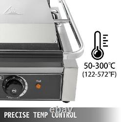 Commercial Panini Press Grill Electric Grill Griddle 3600W Double Plate Flat SUS