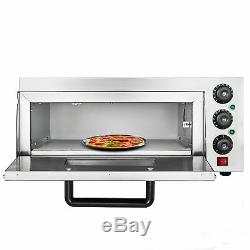 Commercial Pizza Oven 2200W Stainless Steel Electric Pizza Snack Oven Toaster